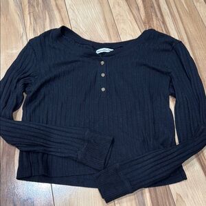 A & F Ribbed Long Sleeve Top